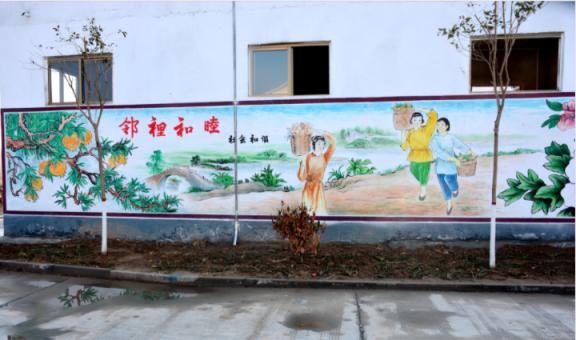 新郑乡镇文化墙 乡风文明焕发新活力